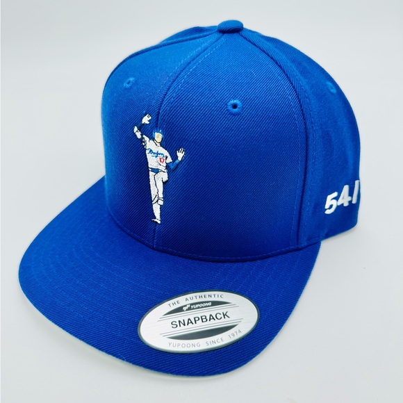 NEW LA Dodgers Shohei Ohtani MLB Baseball 50/50. Club SnapBack Hat All Blue - Picture 1 of 3